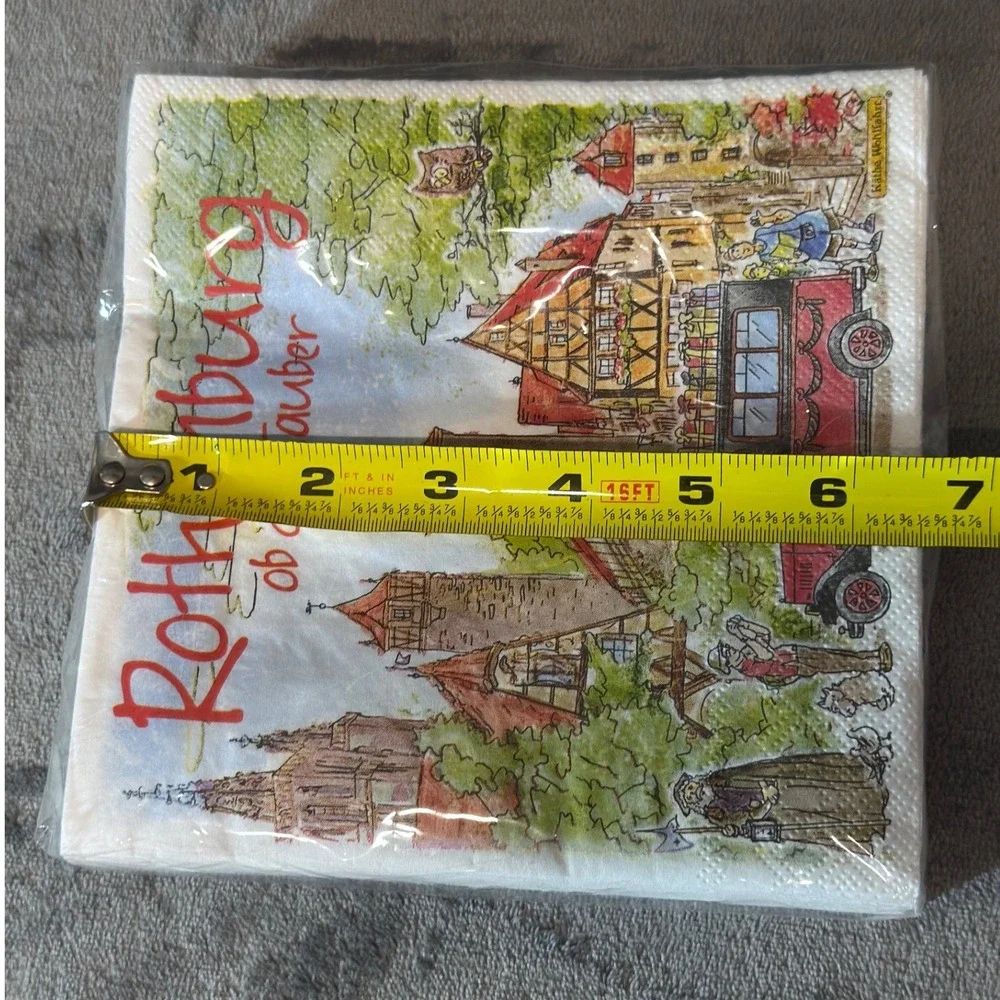Kathe Wohlfahrt Rothenburg ob der Tauber Germany Paper Napkins 20ct 3-Ply *New